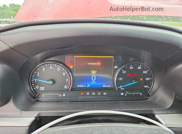 1FMSK7DH2LGA88276 2020 FORD EXPLORER Красный Вид щитка приборов