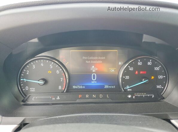 1FMSK7DH2PGB21881 2023 FORD EXPLORER White Instrument cluster view