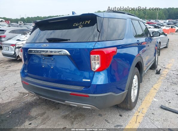 1FMSK7DH3LGB60988 2020 FORD EXPLORER Blue Задня права чверть