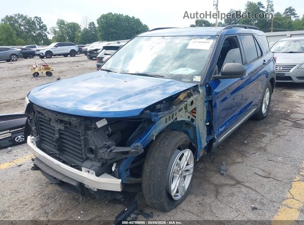 1FMSK7DH3LGB60988 2020 FORD EXPLORER Blue Передня ліва чверть