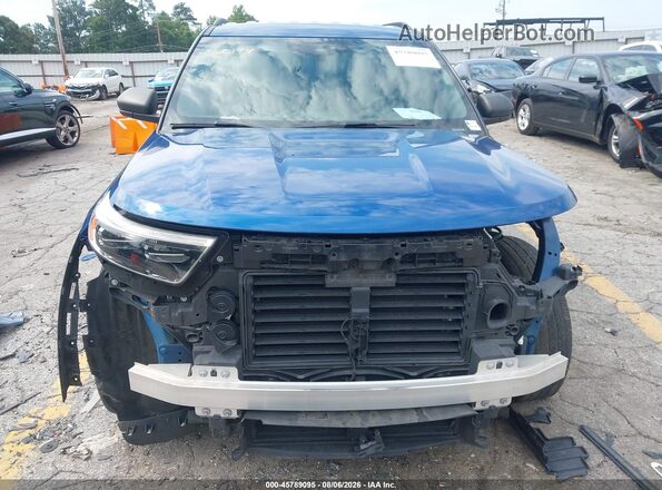 1FMSK7DH3LGB60988 2020 FORD EXPLORER Blue Вид щитка приладів