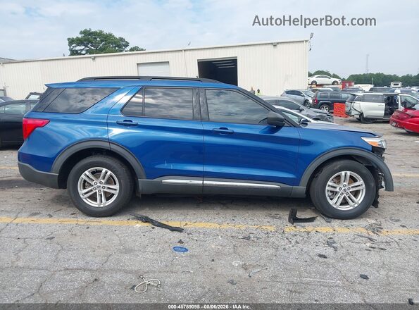1FMSK7DH3LGB60988 2020 FORD EXPLORER Blue Вид задньої частини салону