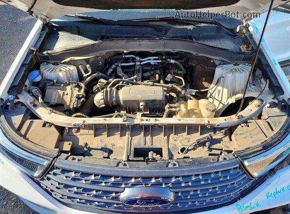 1FMSK7DH3MGA41274 2021 FORD EXPLORER Белый Вид подкапотного пространства