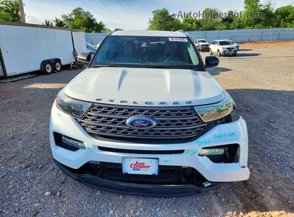 1FMSK7DH3MGA41274 2021 FORD EXPLORER Белый Вид спереди
