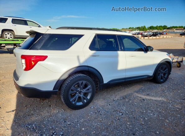 1FMSK7DH3MGA41274 2021 FORD EXPLORER Белый Задняя правая четверть
