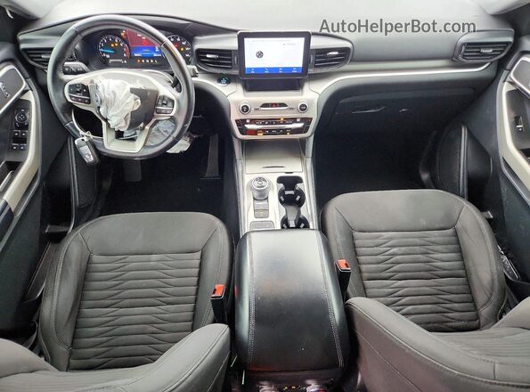 1FMSK7DH3MGB16359 2021 FORD EXPLORER Gray Widok deski rozdzielczej