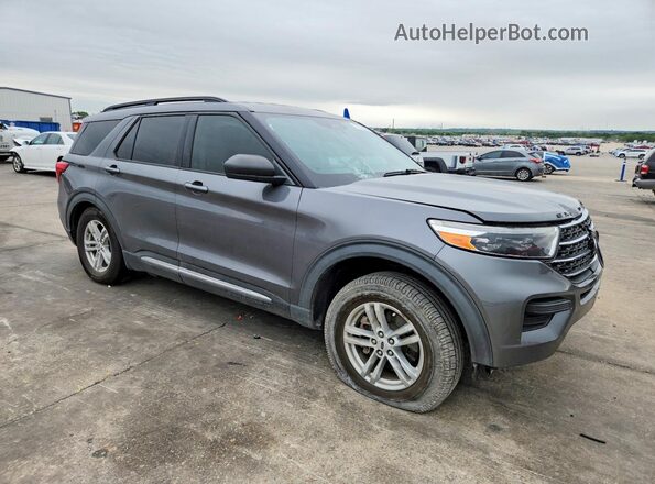 1FMSK7DH3MGB16359 2021 FORD EXPLORER Gray Przód prawy