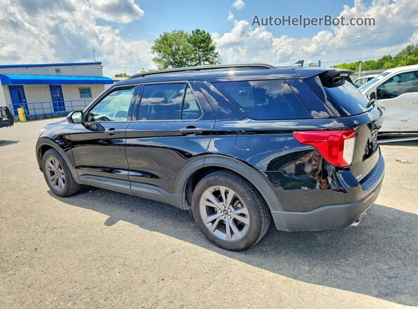 1FMSK7DH3MGC26795 2021 FORD EXPLORER Charcoal Trasero izquierdo