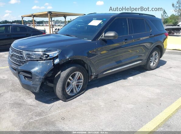 1FMSK7DH3PGA98417 2023 FORD EXPLORER Gray წინა მარცხენა ხედი სამი მეოთხედიდან