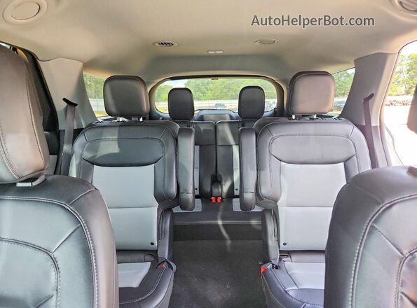 1FMSK7DH3PGB78865 2023 FORD EXPLORER Gray Rear seats view