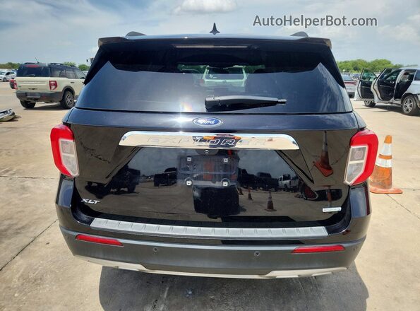 1FMSK7DH4LGB35145 2020 FORD EXPLORER Black Вид ззаду