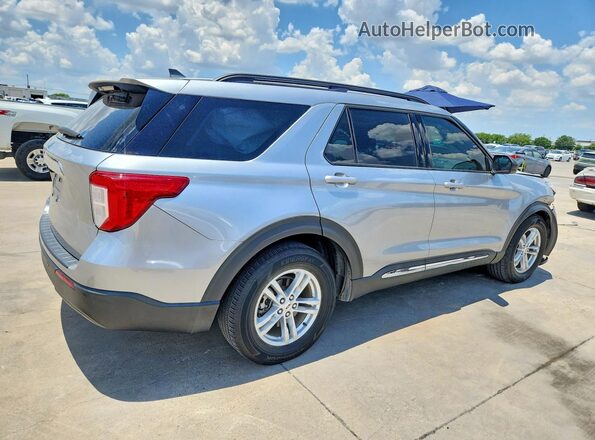 1FMSK7DH4NGB28425 2022 FORD EXPLORER Silver Trasero derecho