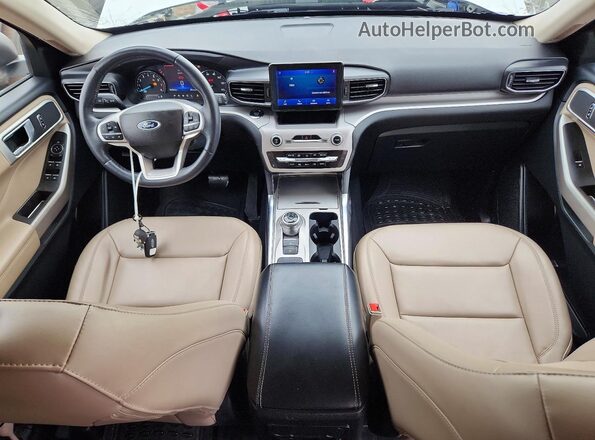 1FMSK7DH4PGB29318 2023 FORD EXPLORER White Առջևի վահանակի տեսք