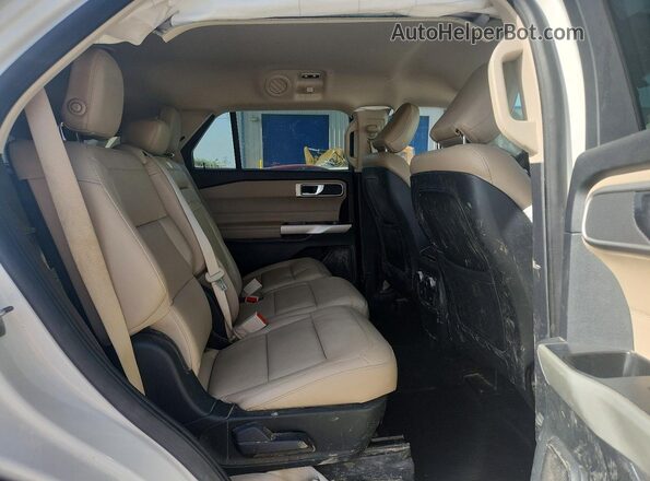 1FMSK7DH5LGC28031 2020 FORD EXPLORER White უკანა სალონის ხედი