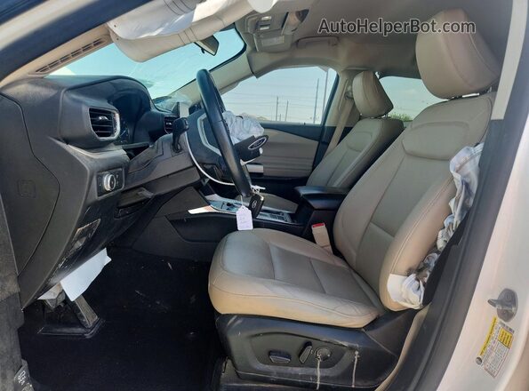 1FMSK7DH5LGC28031 2020 FORD EXPLORER White წინა სალონის ხედი