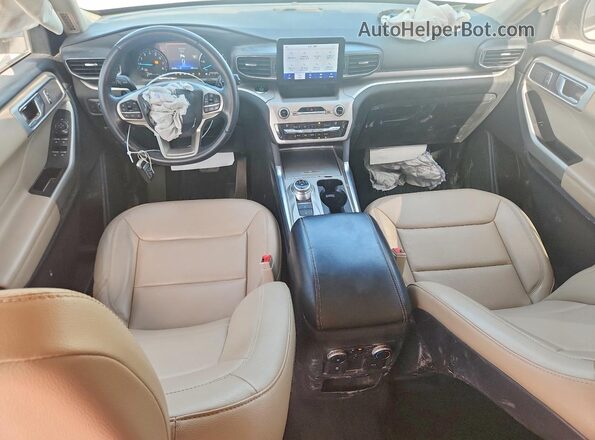 1FMSK7DH5LGC28031 2020 FORD EXPLORER White წინა პანელის ხედი