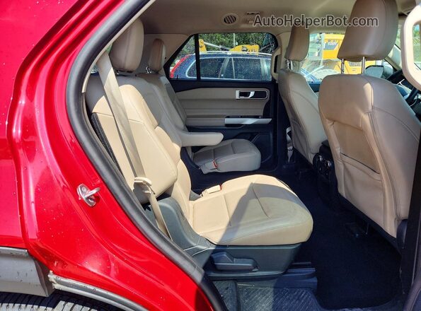 1FMSK7DH5MGA27554 2021 FORD EXPLORER Red Vista de los asientos traseros