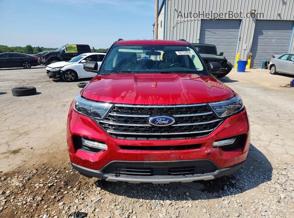 1FMSK7DH5MGA27554 2021 FORD EXPLORER Red Vista frontal