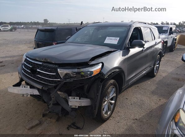 1FMSK7DH5MGC15099 2021 FORD EXPLORER Gray Front left