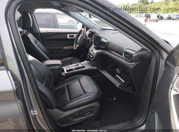 1FMSK7DH5MGC15099 2021 FORD EXPLORER Gray Front interior view