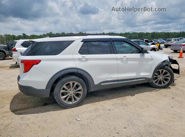 1FMSK7DH5NGA49491 2022 FORD EXPLORER Белый Задняя правая четверть