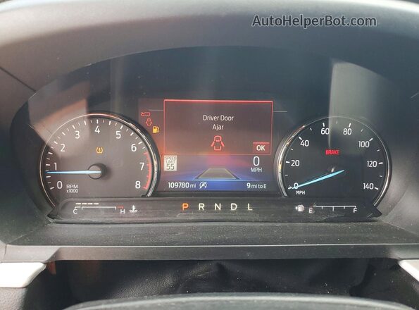 1FMSK7DH5NGA49491 2022 FORD EXPLORER Белый Вид щитка приборов