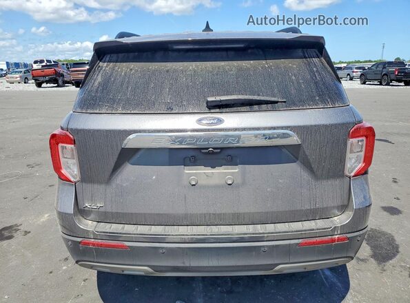 1FMSK7DH6MGB23046 2021 FORD EXPLORER Gray Rear view