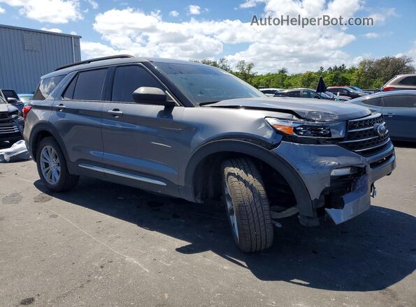 1FMSK7DH6MGB23046 2021 FORD EXPLORER Gray Front right