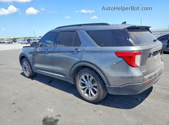 1FMSK7DH6MGB23046 2021 FORD EXPLORER Gray Rear left