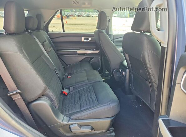 1FMSK7DH6MGB28666 2021 FORD EXPLORER Blue Rear seats view