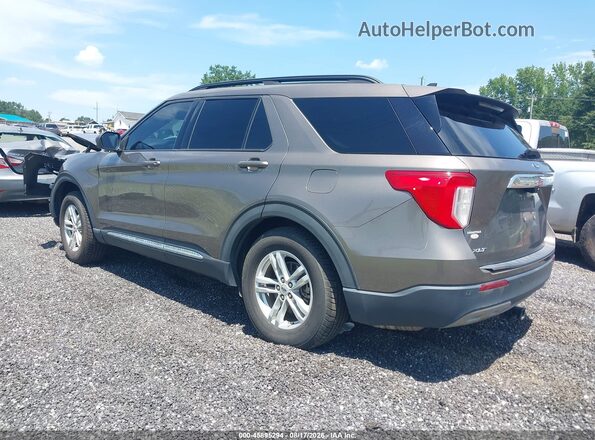 1FMSK7DH6MGB48948 2021 FORD EXPLORER Brown Trasero izquierdo