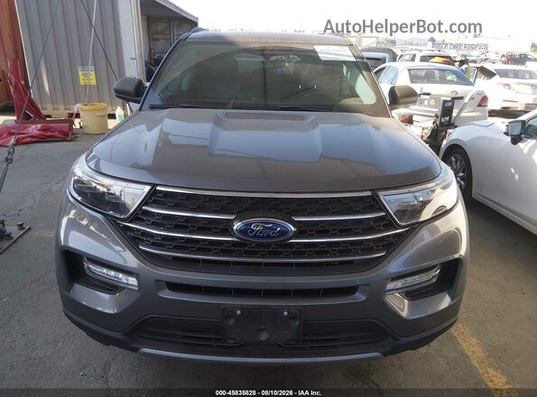 1FMSK7DH6MGC11451 2021 FORD EXPLORER Gray Սալոնի 360 աստիճան տեսք