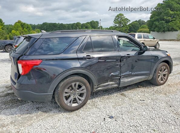 1FMSK7DH6MGC22711 2021 FORD EXPLORER Black Rear right
