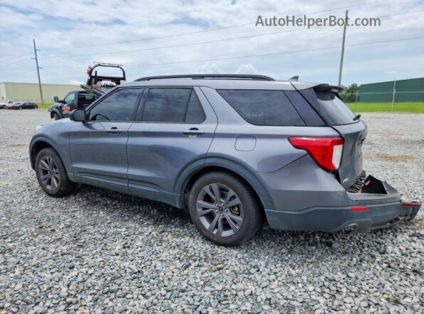 1FMSK7DH6MGC26676 2021 FORD EXPLORER Серый Задняя левая четверть