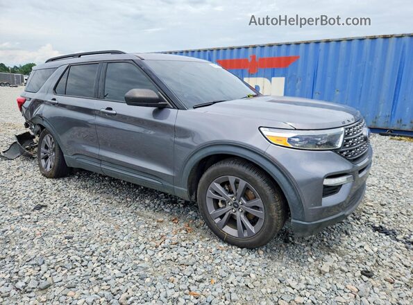 1FMSK7DH6MGC26676 2021 FORD EXPLORER Серый Передняя правая четверть