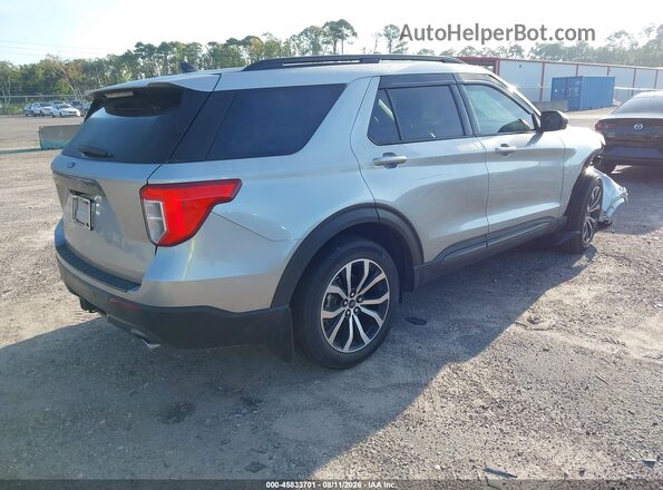 1FMSK7DH6MGC38410 2021 FORD EXPLORER Silver Rear right