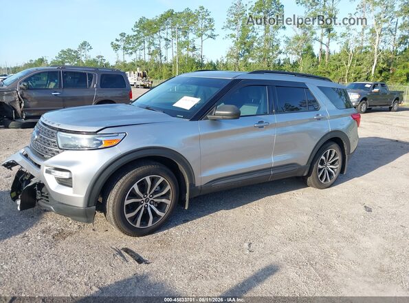 1FMSK7DH6MGC38410 2021 FORD EXPLORER Silver Front left