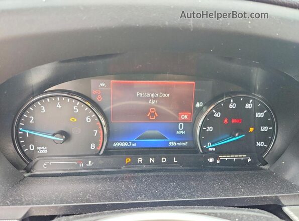 1FMSK7DH6NGB99321 2022 FORD EXPLORER Красный Вид щитка приборов