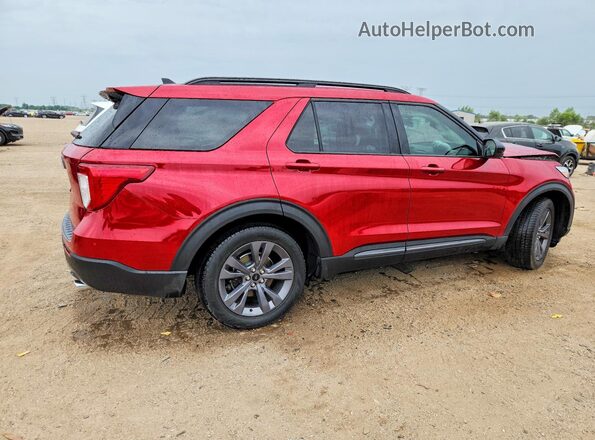 1FMSK7DH6NGB99321 2022 FORD EXPLORER Красный Задняя правая четверть