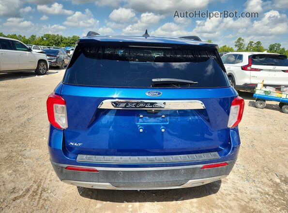 1FMSK7DH6PGA97469 2023 FORD EXPLORER Blue Вид ззаду