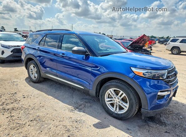1FMSK7DH6PGA97469 2023 FORD EXPLORER Blue Передня права чверть