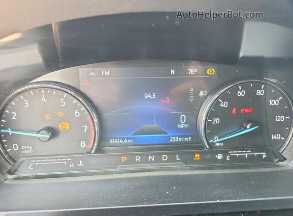 1FMSK7DH6PGA97469 2023 FORD EXPLORER Blue Вид щитка приладів