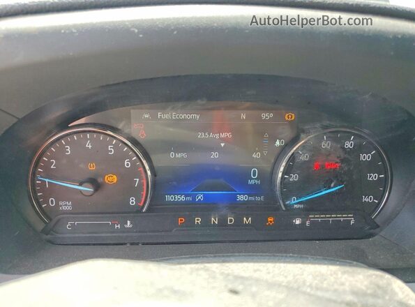 1FMSK7DH7LGC89705 2020 FORD EXPLORER Black Instrument cluster view