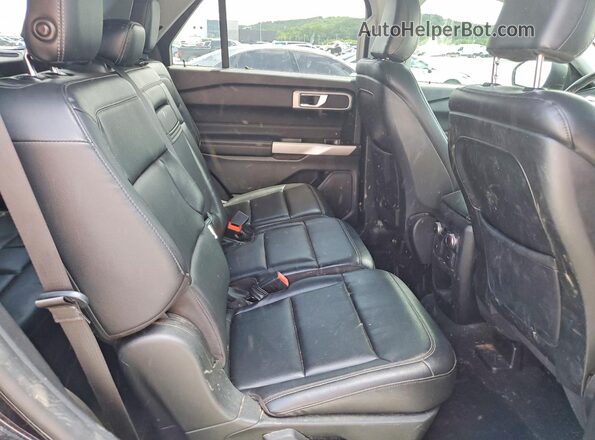 1FMSK7DH7LGC89705 2020 FORD EXPLORER Black Rear interior view