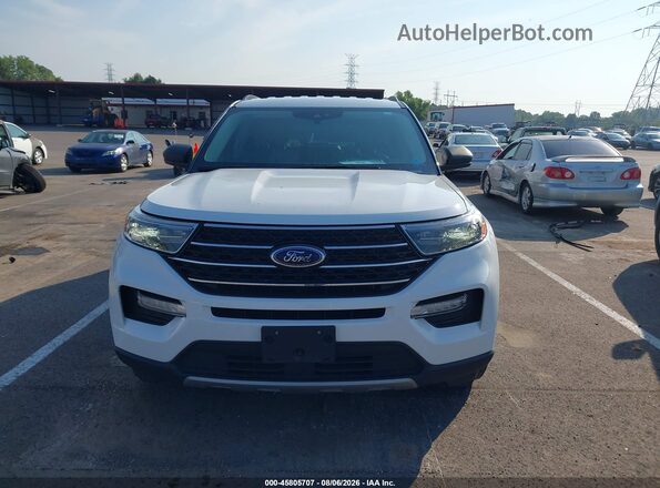 1FMSK7DH7LGD13114 2020 FORD EXPLORER White ხელსაწყოთა პანელის ხედი