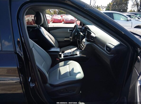 1FMSK7DH7MGB96071 2021 FORD EXPLORER Черный Вид салона спереди