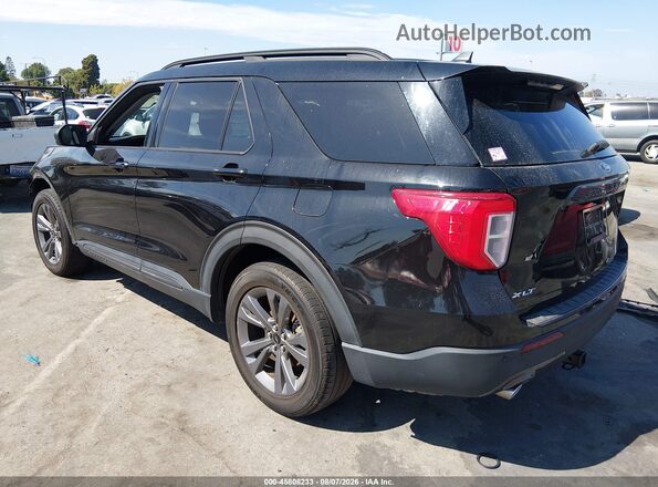 1FMSK7DH7MGB96071 2021 FORD EXPLORER Черный Задняя левая четверть