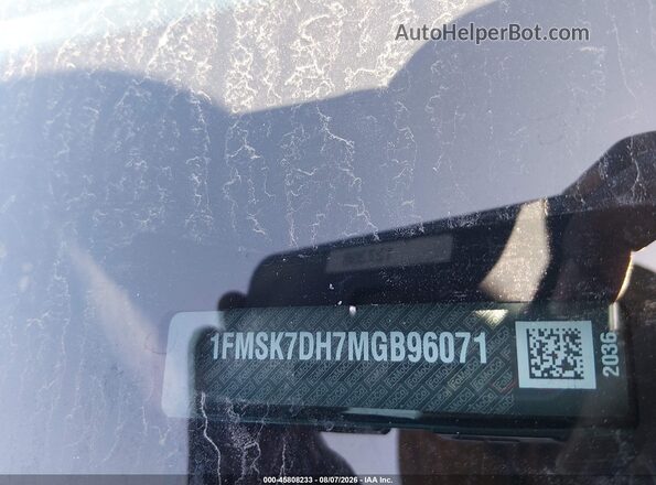 1FMSK7DH7MGB96071 2021 FORD EXPLORER Черный Вид подкапотного пространства