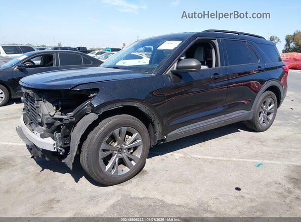 1FMSK7DH7MGB96071 2021 FORD EXPLORER Черный Передняя левая четверть