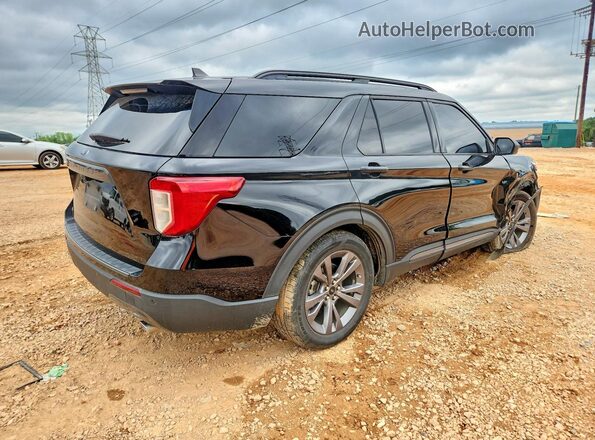 1FMSK7DH7MGC50274 2021 FORD EXPLORER Черный Задняя правая четверть